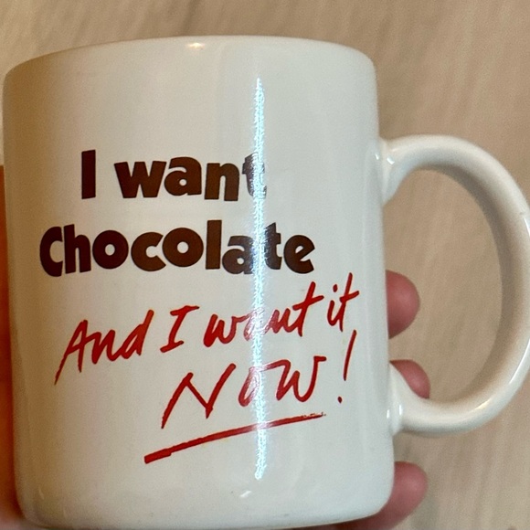 Vintage Hallmark 1986 Chocolate Lover Mug – “I Want Chocolate & I Want it NOW!” - Picture 12 of 13